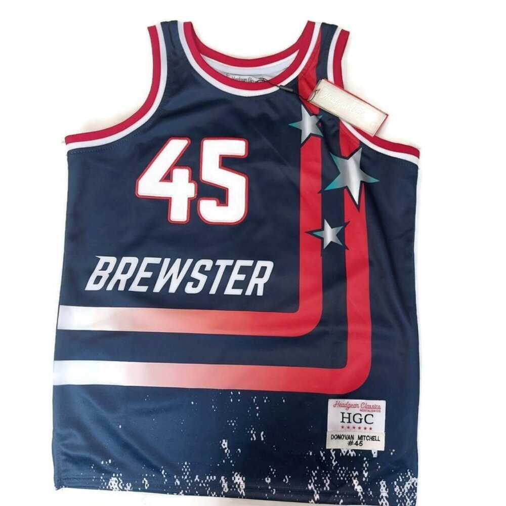 Donovan Mitchell Headgear Classics Basketball Jersey Mens S Brewster Academy